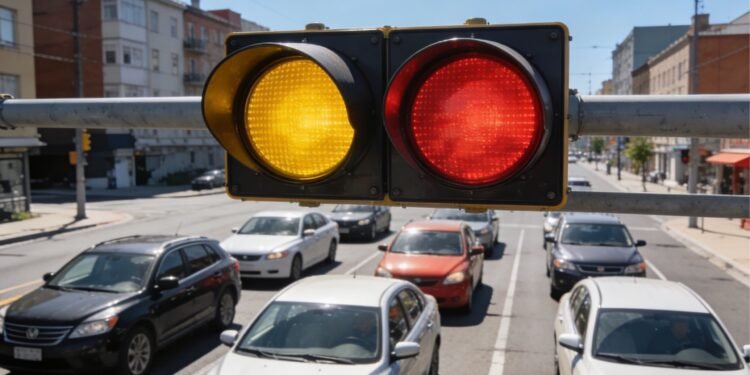 Semáforo de duas cores confunde motoristas e gera multas de trânsito