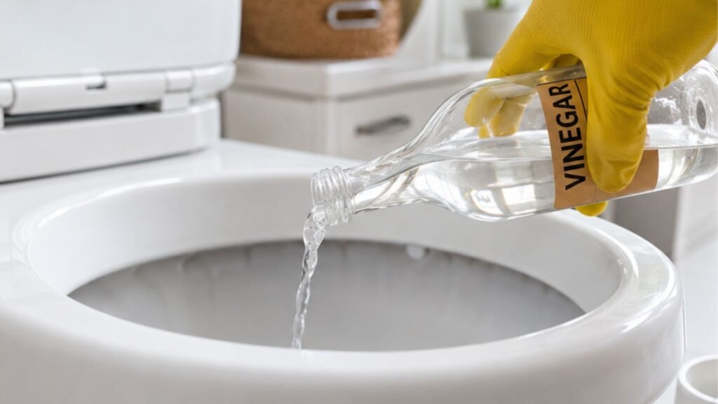 Por que colocam vinagre no vaso sanitário? A solução simples para um problema básico de banheiro