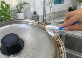 "Manchas de gordura nas tampas das panelas não saíam de jeito nenhum, não importava quanto detergente eu usasse", limpe com 'esta única gota' e elas desaparecem completamente