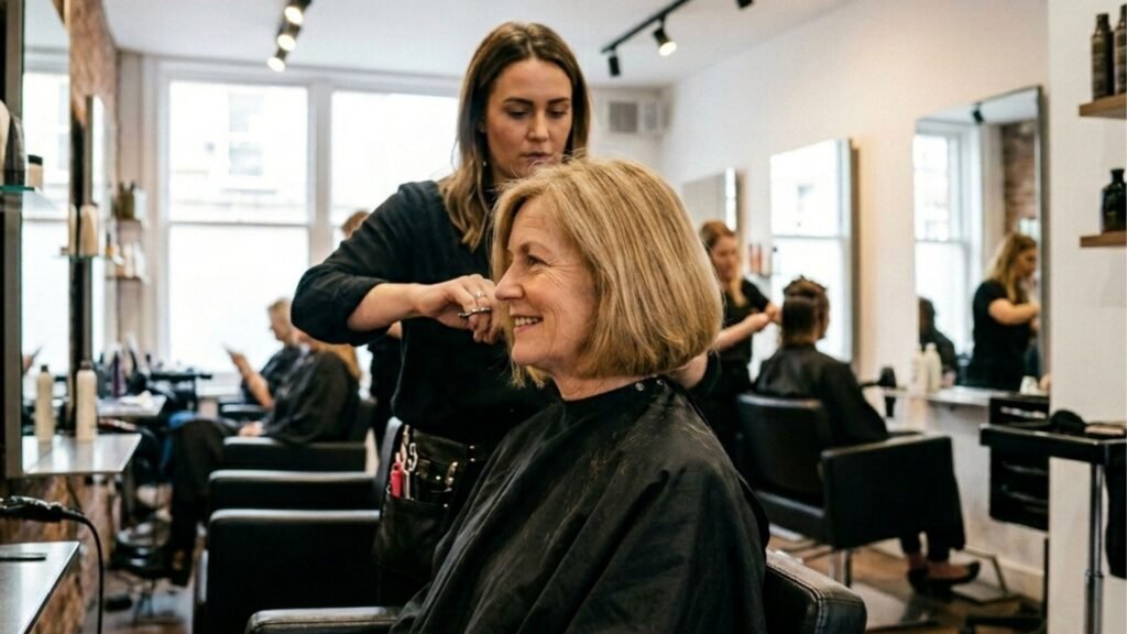 Aos 48 anos, Takako Matsu tem um cabelo curto que a faz parecer incrivelmente jovem! Corte chanel abaixo das orelhas e permanente francês para valorizar o formato do rosto e fazê-lo parecer menor