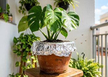 O motivo real que faz tantas pessoas colocarem papel alumínio nos vasos de plantas