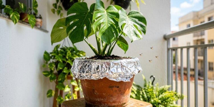 O motivo real que faz tantas pessoas colocarem papel alumínio nos vasos de plantas