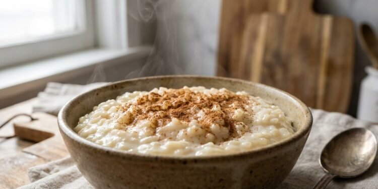 O segredo do arroz doce cremoso está no cozimento lento do amido