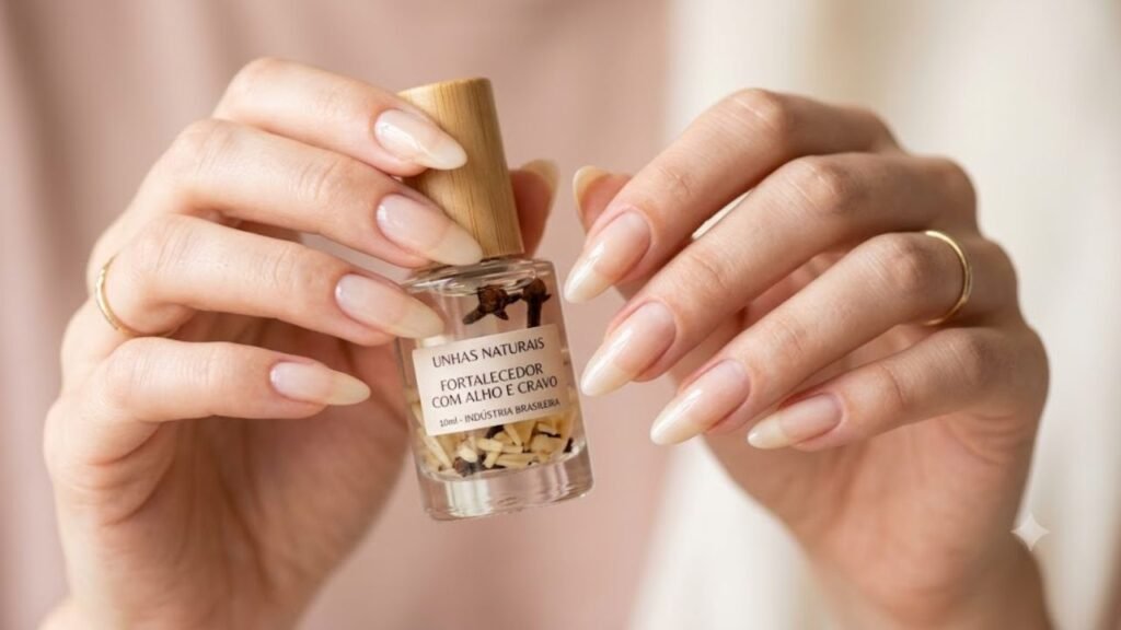 base de esmalte e alho