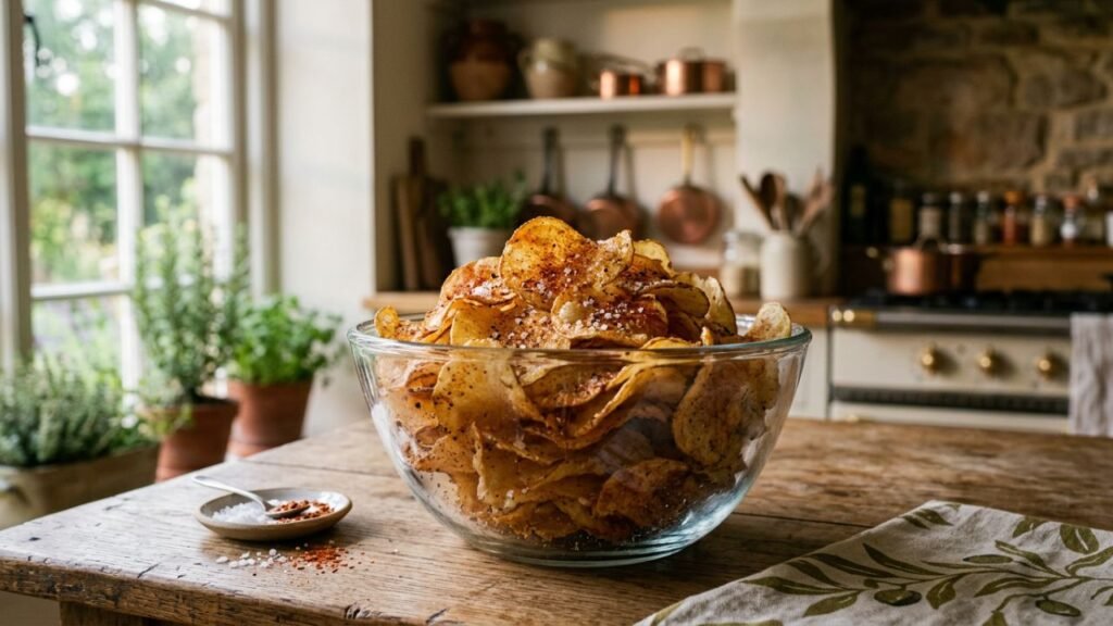 batata frita crocante e sequinha 