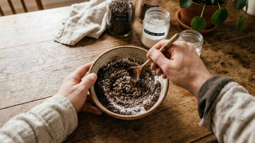 Café usado com bicarbonato ganha novo uso doméstico e muita gente começou a testar em casa