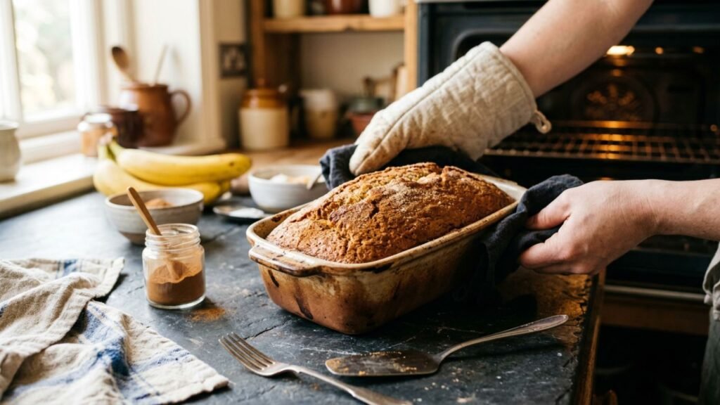 bolo de banana simples