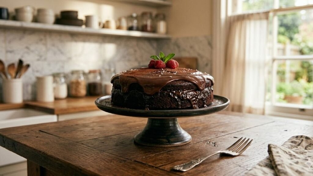 bolo pudim de chocolate