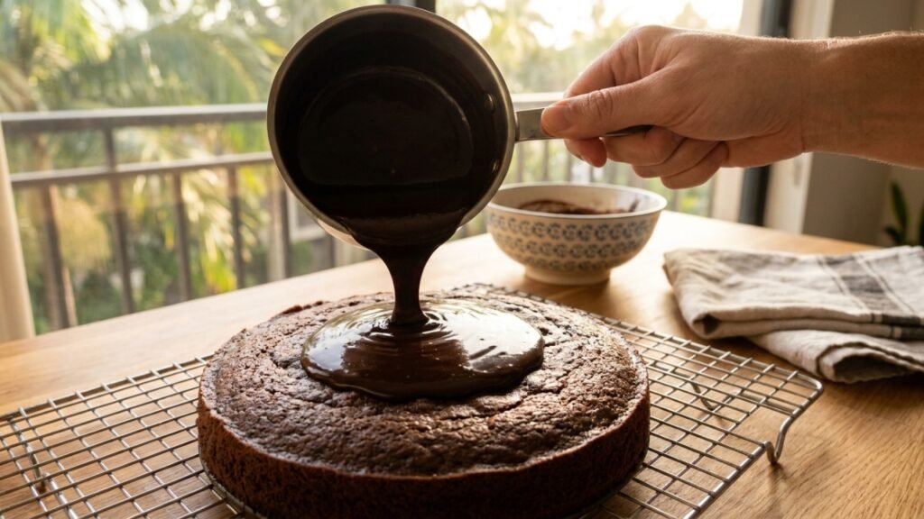 Método simplificado para fazer bolo de chocolate caseiro economiza tempo