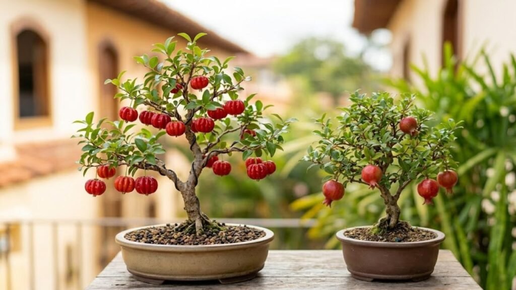 bonsais de frutas