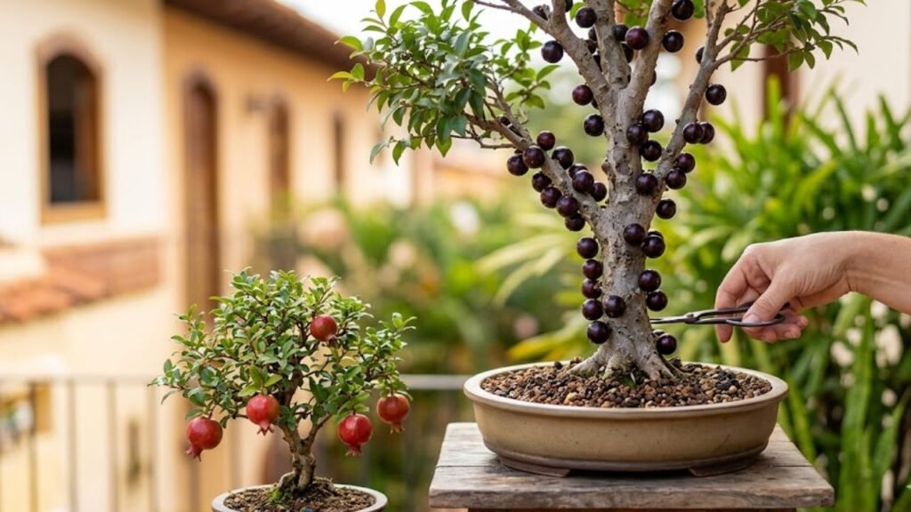bonsais de frutas