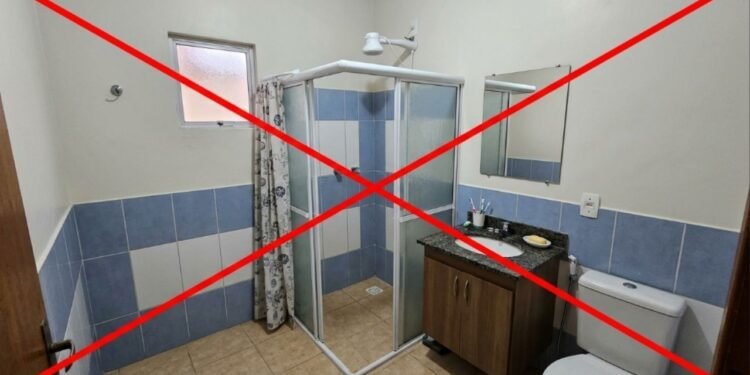 O banheiro sem box que os hotéis europeus adotaram e está chegando às casas brasileiras