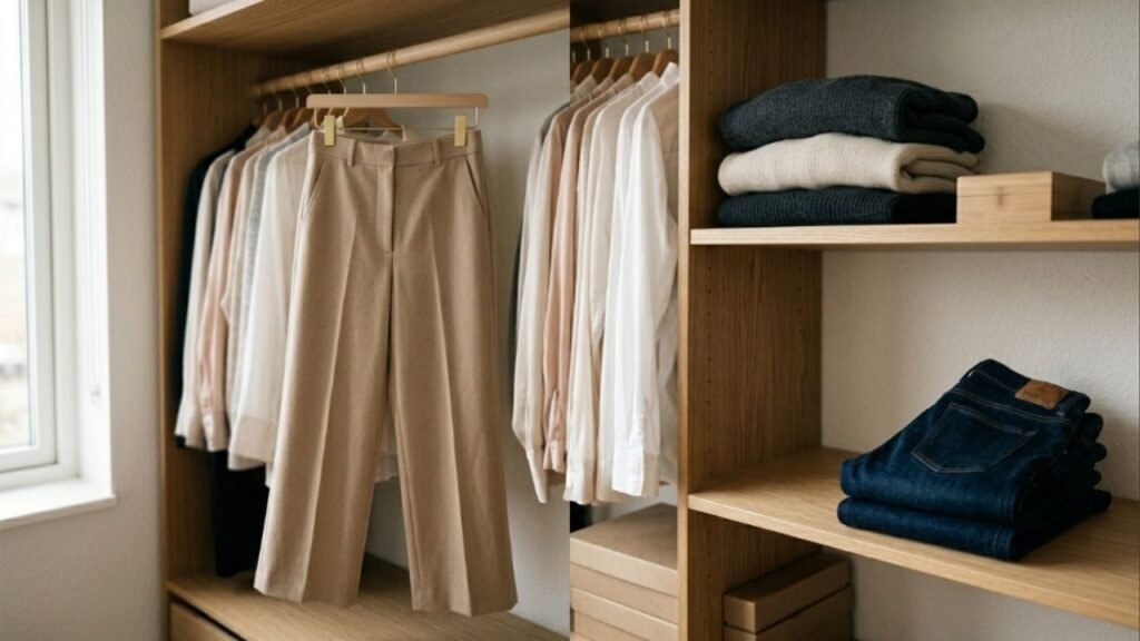 Adeus às calças jeans skinny super justas: a nova tendência de 2026 une a fluidez da alfaiataria ampla, conforto absoluto e elegância para o trabalho