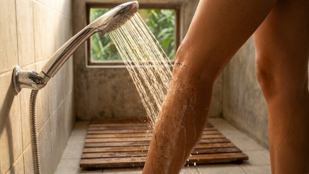 Prática semanal no banho ajuda a manter a pele sedosa com pouco esforço