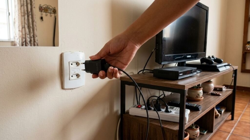 Os técnicos alertam que os aparelhos que muitas pessoas deixam ligados na tomada devem ser desligados após o uso para evitar um aumento de até 12% na conta de luz e danos internos causados por oscilações elétricas