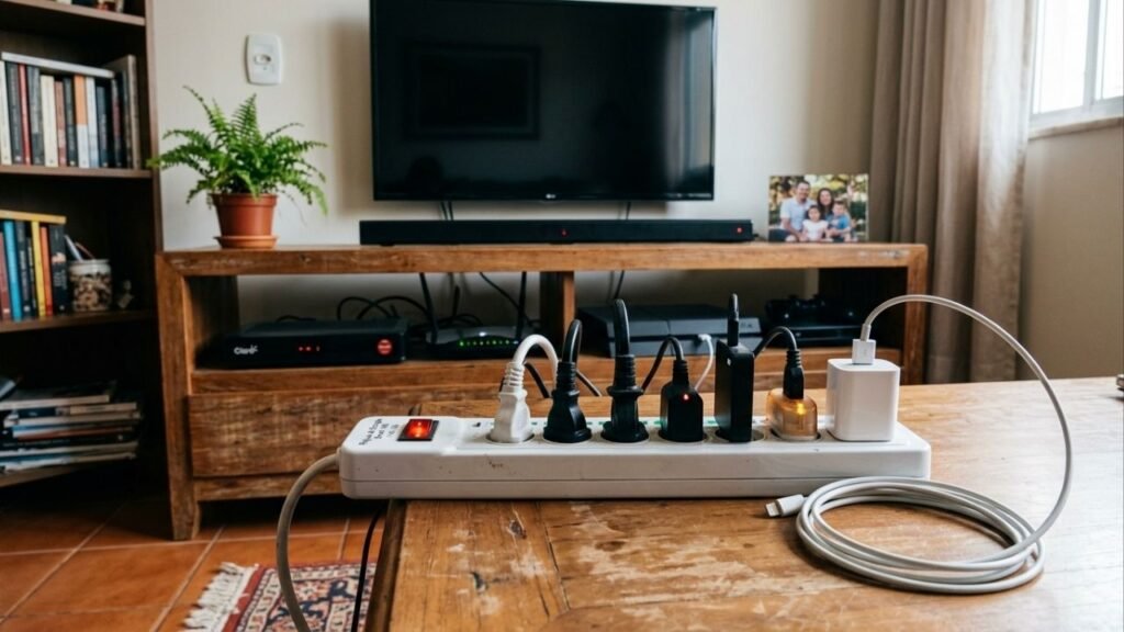Os técnicos alertam que os aparelhos que muitas pessoas deixam ligados na tomada devem ser desligados após o uso para evitar um aumento de até 12% na conta de luz e danos internos causados por oscilações elétricas