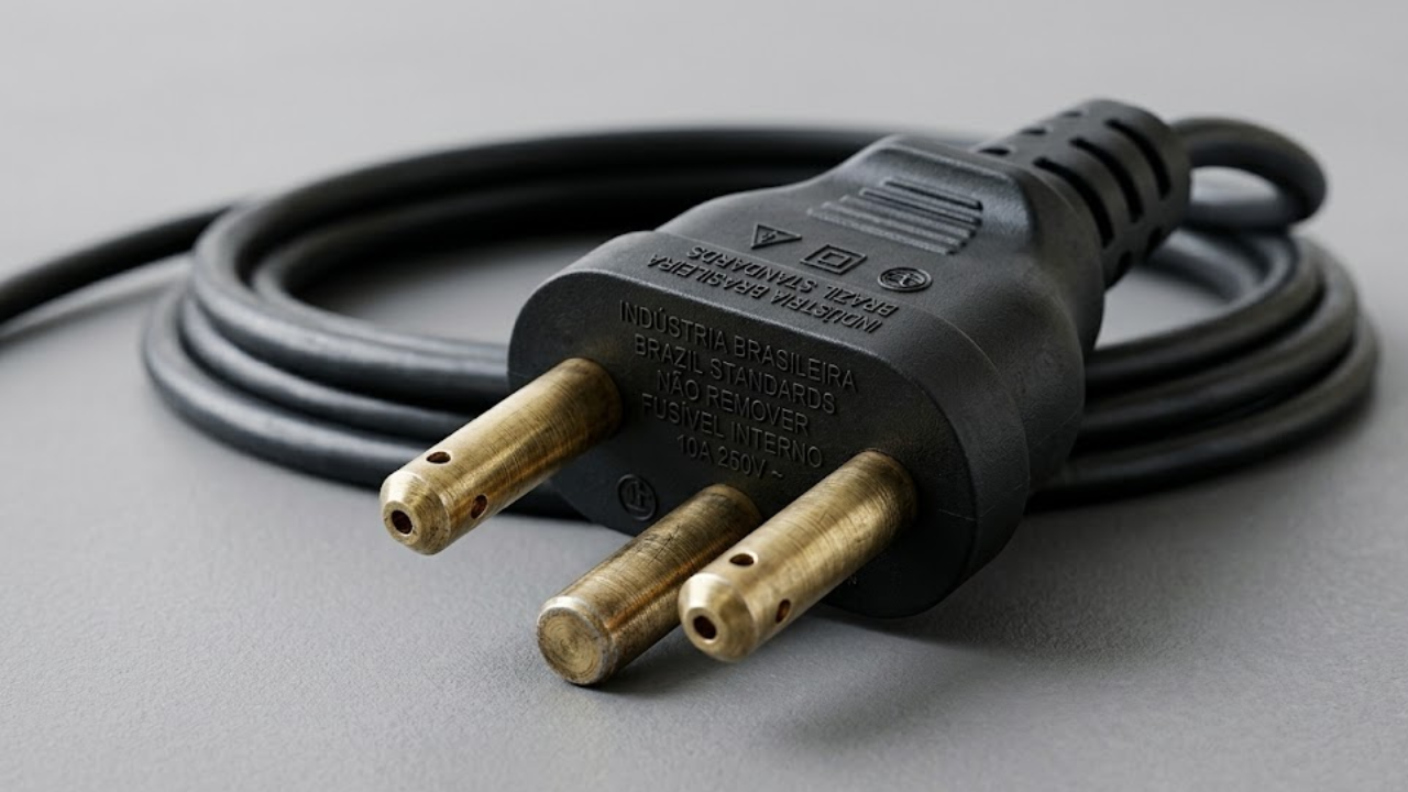 furos nos plugues elétricos