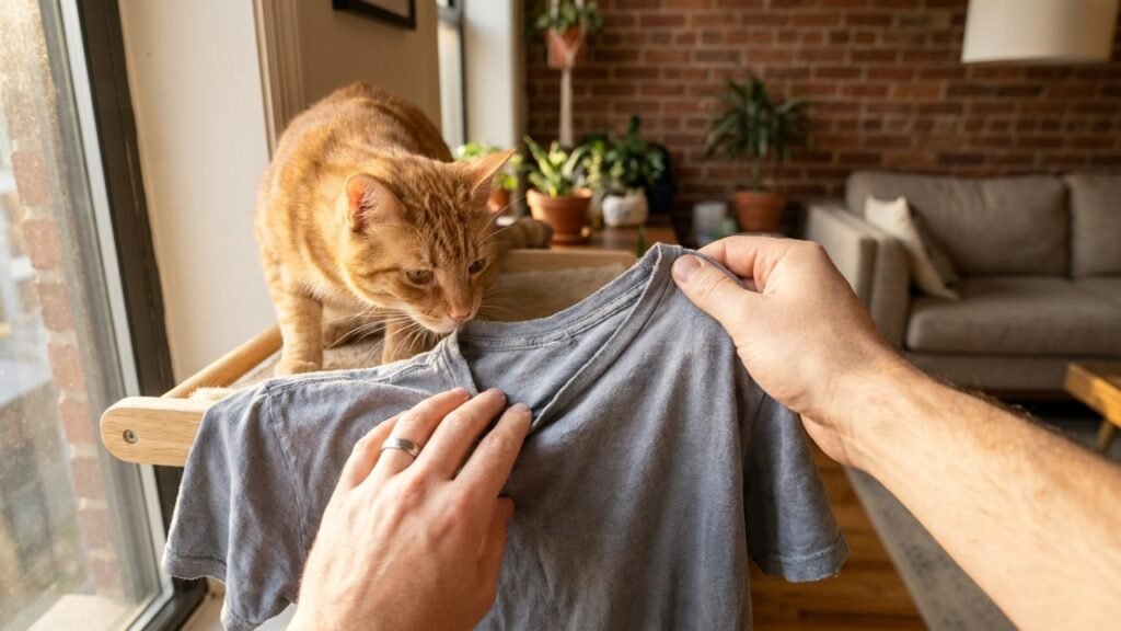 Local escolhido pelo gato para dormir indica como ele vê a relação familiar