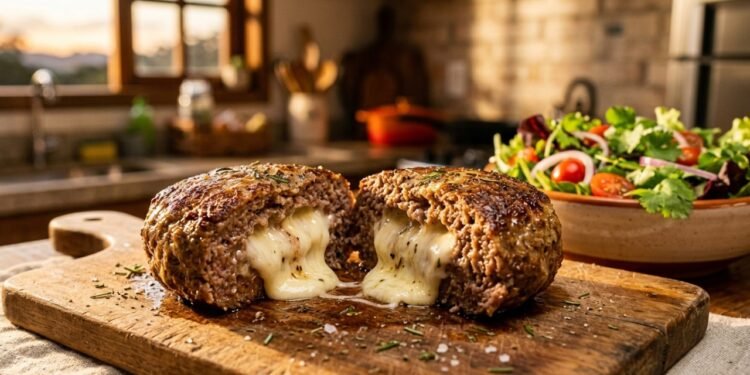 O segredo do hambúrguer recheado que elimina 120 kcal por unidade sem perder o sabor