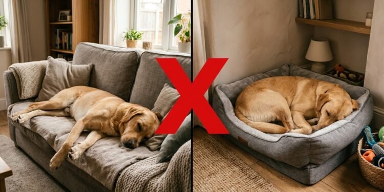 Nem no sofá, nem na sua cama: onde seu cachorro deve dormir para não sentir frio em casa