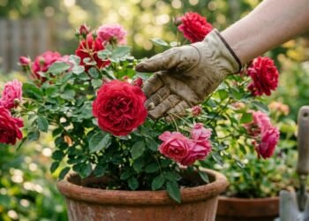 Como fazer sua roseira em vaso florescer por muito tempo