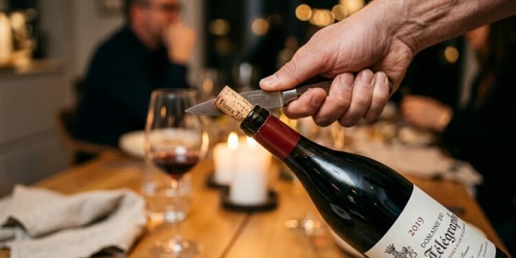 Como abrir uma garrafa de vinho: o truque fácil da faca que está na moda e sempre funciona