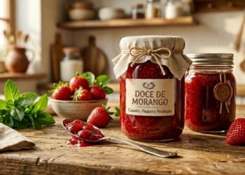Morango e hortelã se unem nesta geleia caseira refrescante e cheia de sabor