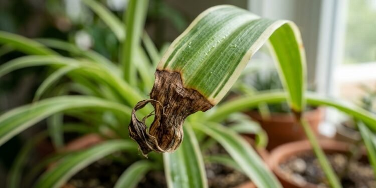 O motivo escondido que deixa as pontas do clorofito marrons dentro de casa