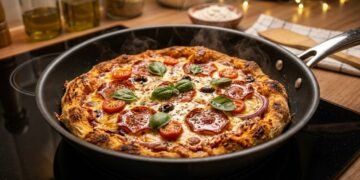 Receita de pizza para aquele momento que bate a fome e a vontade