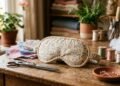 Usando linha e tecido, aprenda a fazer um máscara de dormir