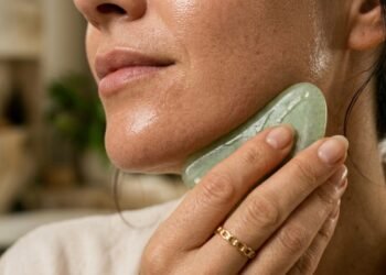 Como usar o gua sha corretamente para desinchar o rosto e melhorar a aparência da pele em casa