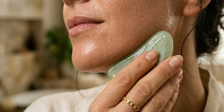 Como usar o gua sha corretamente para desinchar o rosto e melhorar a aparência da pele em casa