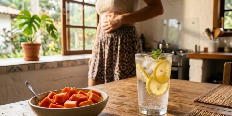 Hábitos simples durante o almoço ajudam a eliminar a sensação de estufamento no abdômen