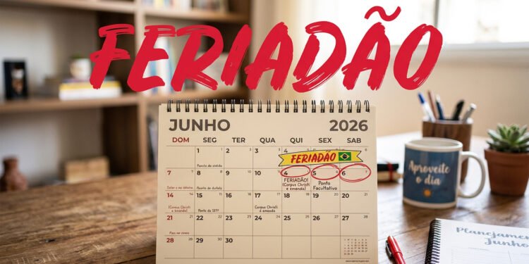 Governo confirma feriadão prolongado em junho de 2026: veja quantos dias de folga os trabalhadores terão
