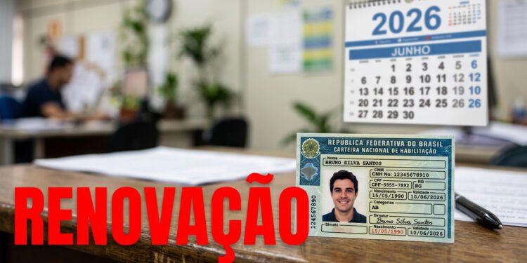 CNH vencida em 2025 e 2026: o governo define nova data limite e motoristas precisam correr