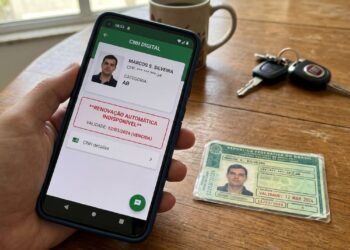 Oficial e confirmado pelas autoridades: CNH pode ser renovada gratuitamente pelo celular; veja quem tem direito
