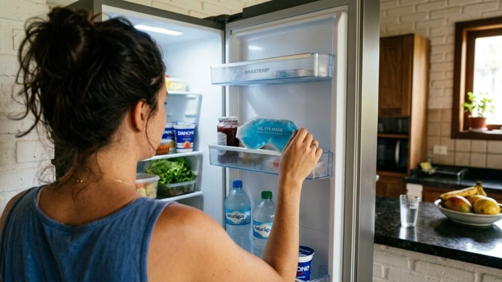 Estudo científico comprova que máscaras de gel frio reduzem inchaço no rosto em 15 minutos