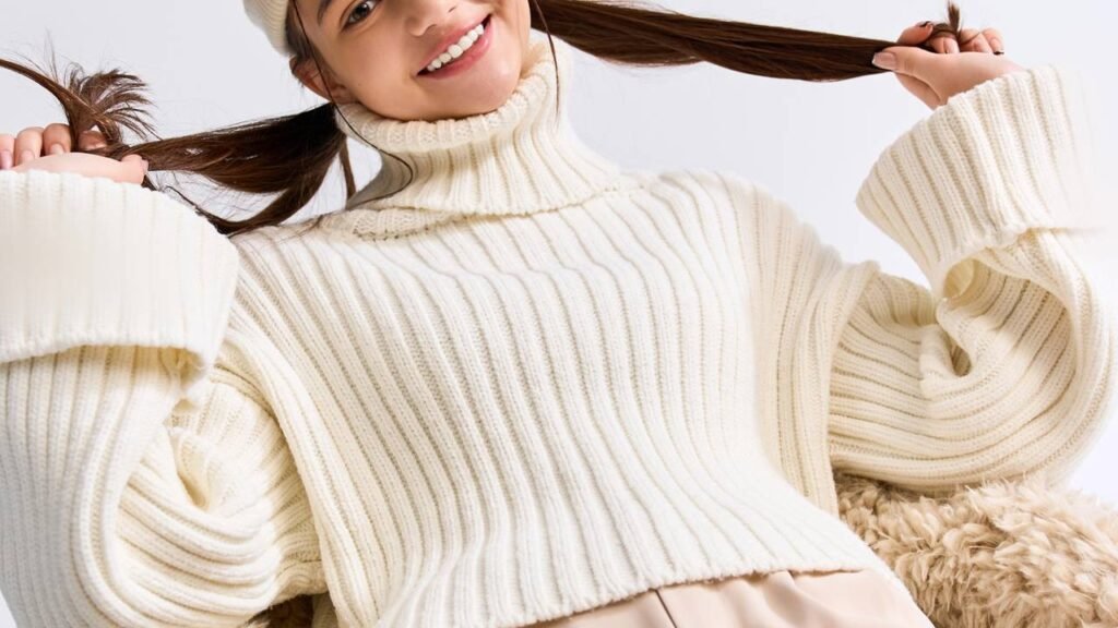 Moletom feminino no inverno