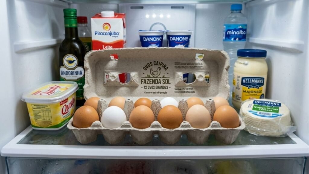Especialista explica por que você não deve guardar ovos na porta da geladeira e qual é o lugar certo