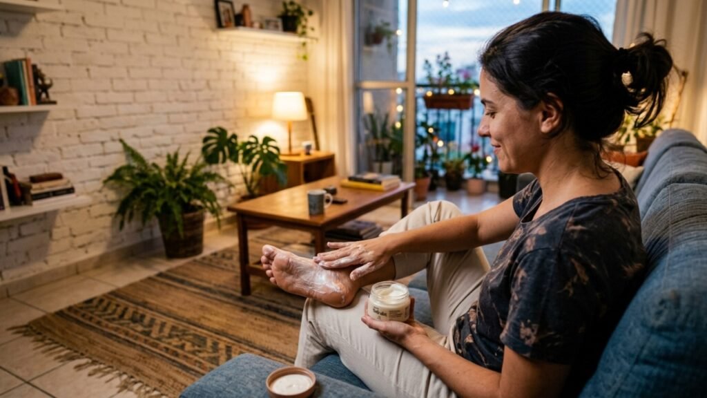 O motivo real para mudar sua rotina noturna e conquistar pés de seda sem esforço