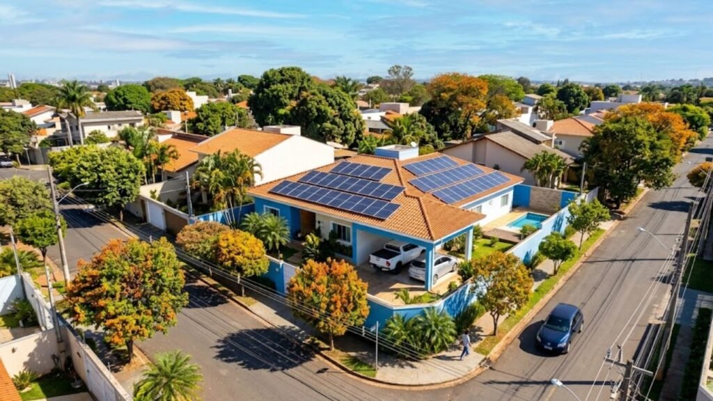 placa solar residencial