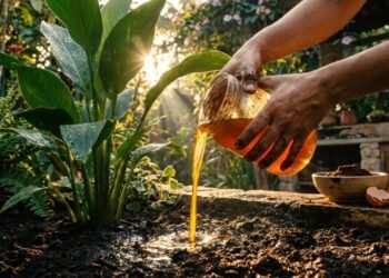 Resíduo orgânico de cozinha transformado em fertilizante potencializa horta e jardim
