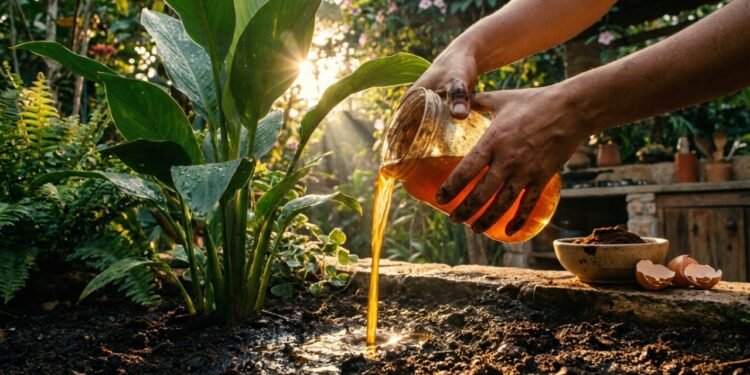 Resíduo orgânico de cozinha transformado em fertilizante potencializa horta e jardim