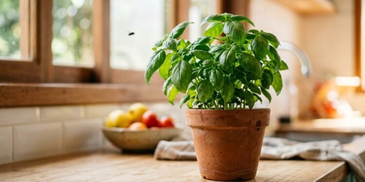 5 plantas aromáticas perfeitas que afastam insetos da cozinha naturalmente