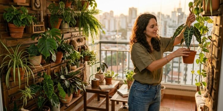 A nova tendência paisagística de 2026 que substitui os vasos tradicionais em varandas