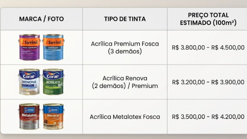 preço para pintar