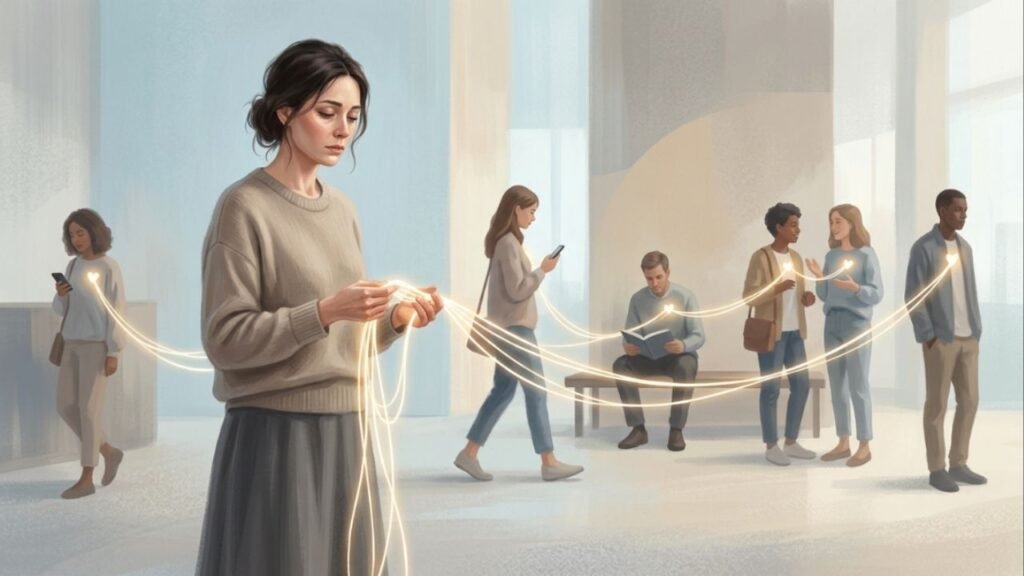A psicologia diz que pessoas gentis, mas sem amigos próximos, muitas vezes passaram décadas sendo aquela a quem todos recorriam em momentos de crise, e a solidão que carregam agora não se trata de não ter com quem conversar, mas sim de não ter ninguém que retorne suas ligações