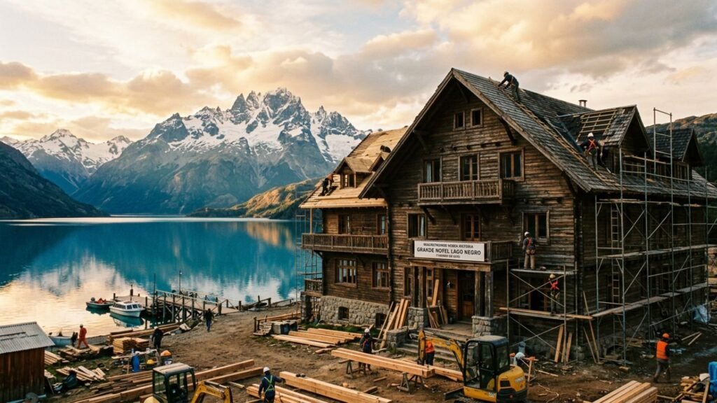 reconstruir hotel em Bariloche