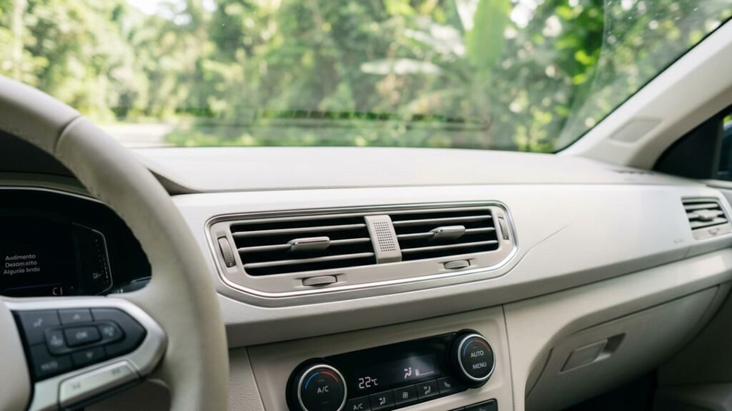 sachê de chá no carro