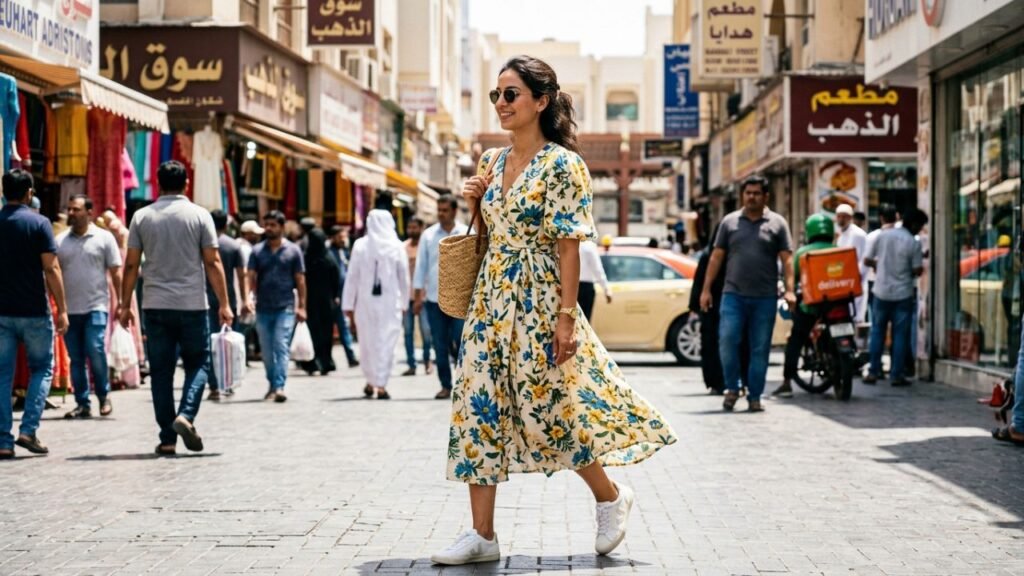 tênis branco com vestido